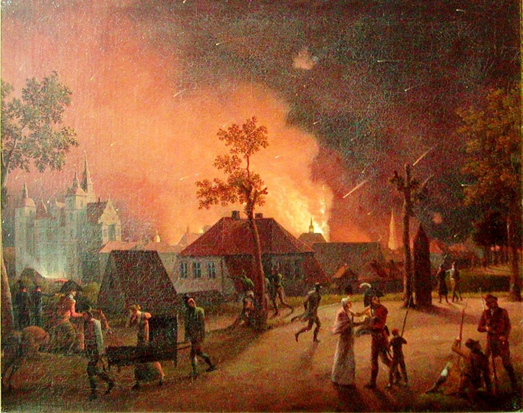 Bombardment of Copenhagen, night of 4 September 1807